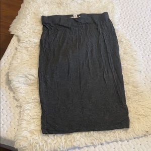 Grey Tube Skirt